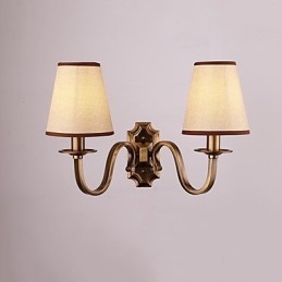 Tradycyjna klasyczna galwanizowana cecha do ochrony oczu Kinkiety ścienne Downlight Kinkiet