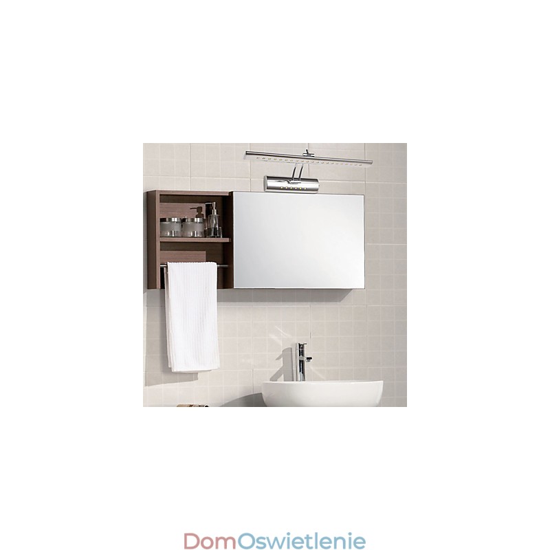 Nowoczesna, współczesna, galwanizowana cecha oświetlenia łazienkowego, lampa ścienna