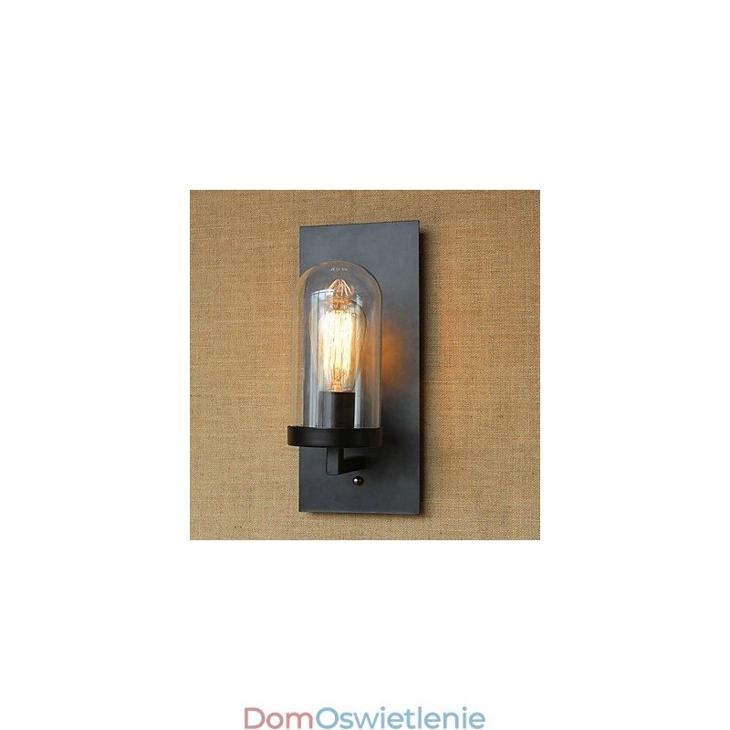 Kreatywna nowoczesna minimalistyczna restauracja Bar amerykański wiejski korytarz schody Edison ścienna pojedyncza lampa szklana