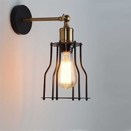 Loft vintage Kinkiety Industrial Edison Moda Prostota Kinkiety Metalowa podstawa Cap