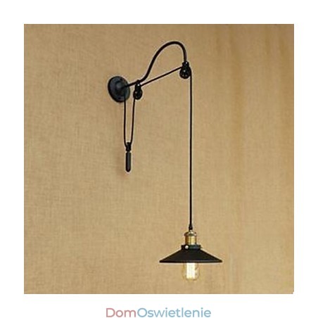 Podnoszona lampa ścienna do jadalni z regulowaną długością gwintu Retro kreatywny charakter sypialniana lampa ścienna żelazo Podnoszona lampa ścienna do jadalni z regulowaną długością gwintu Retro kreatywny charakter sypialniana lampa ścienna żelazo