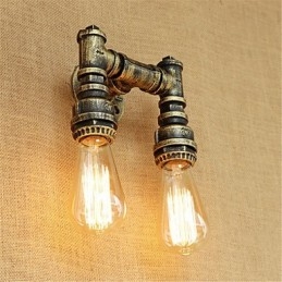 Rustykalny domek wiejski retro cecha malarska dla miniaturowych kinkietów ściennych z oświetleniem otoczenia