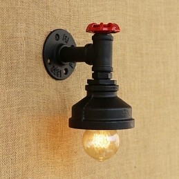 Cecha malowania w stylu retro w stylu wiejskim do kinkietów ściennych z oświetleniem otoczenia