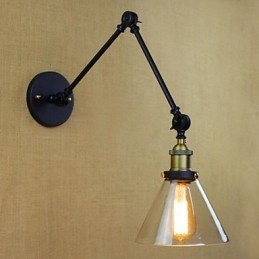 Wiejski retro galwanizowany element do miniaturowych lamp z wysięgnikiem do ochrony oczu