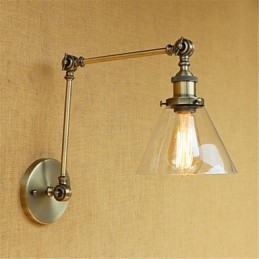 Wiejski retro galwanizowany element do miniaturowych lamp z wysięgnikiem do ochrony oczu