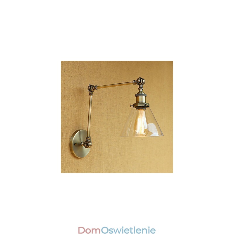 Wiejski retro galwanizowany element do miniaturowych lamp z wysięgnikiem do ochrony oczu