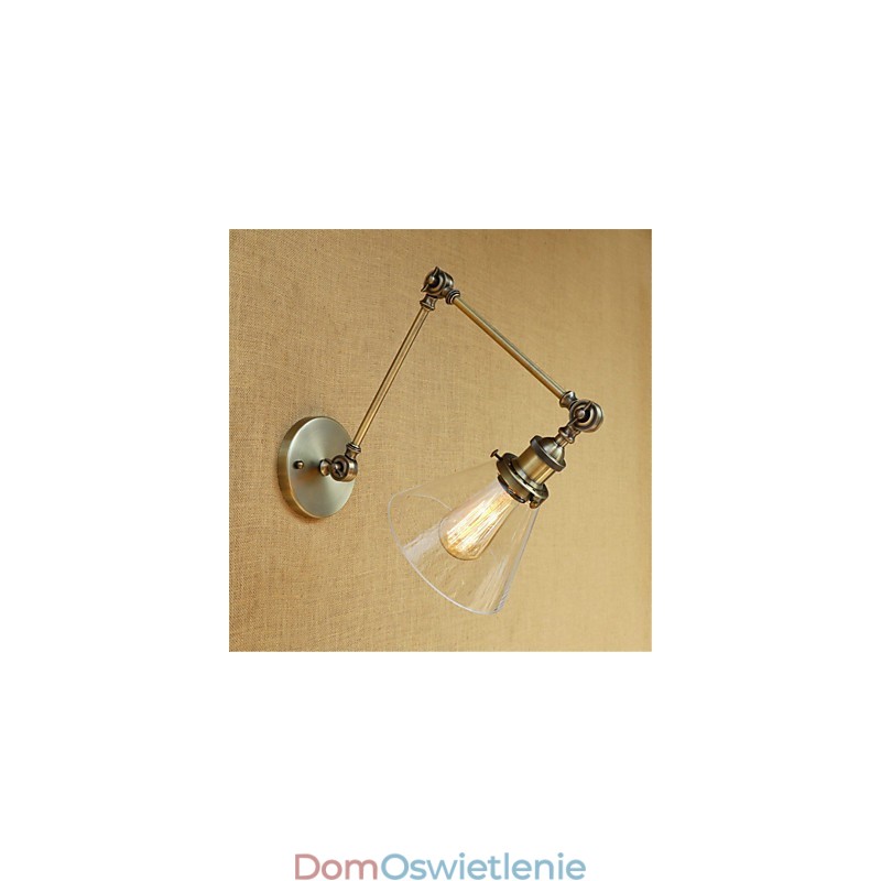 Wiejski retro galwanizowany element do miniaturowych lamp z wysięgnikiem do ochrony oczu
