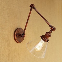 Wiejski retro galwanizowany element do miniaturowych lamp z wysięgnikiem do ochrony oczu