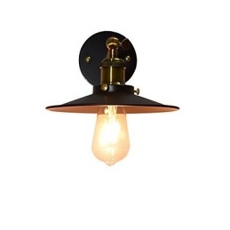 Maluj pojedynczą ścianę Żelazna lampa ścienna Głupia czarna lampa miecza świetlnego na ścianie