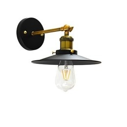 Maluj pojedynczą ścianę Żelazna lampa ścienna Głupia czarna lampa miecza świetlnego na ścianie