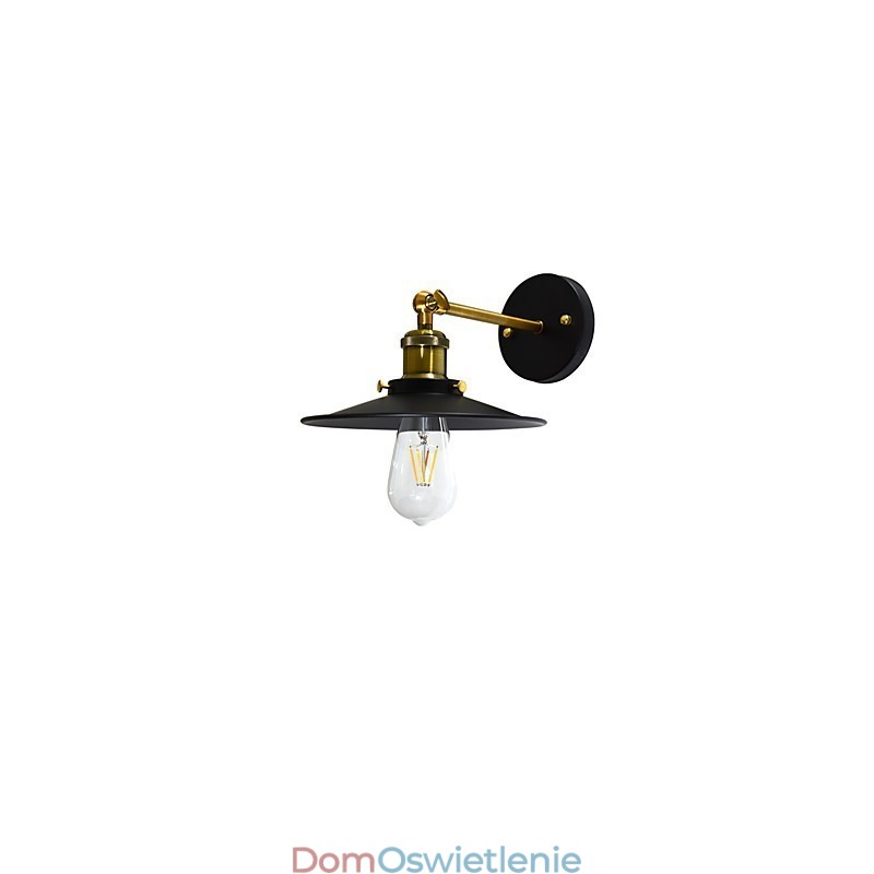 Maluj pojedynczą ścianę Żelazna lampa ścienna Głupia czarna lampa miecza świetlnego na ścianie
