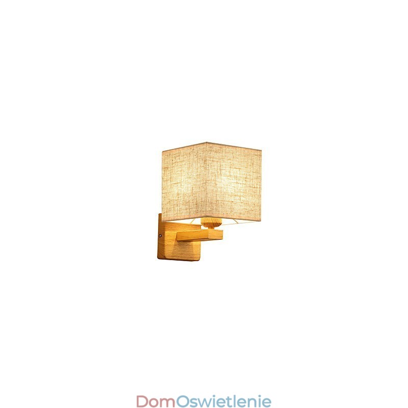 Minimalistyczna lampa stołowa z litego drewna, lampka nocna na biurko