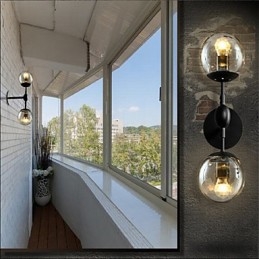 Rustykalny domek wiejski galwanizowany Cecha dla miniaturowego stylu Ambient Light Kinkiety ścienne Lampa ścienna