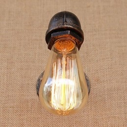 Cecha malowania w stylu retro w stylu wiejskim dla kinkietów ściennych z małym wysięgnikiem i oświetleniem otoczenia