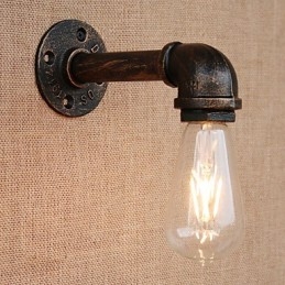 Cecha malowania w stylu retro w stylu wiejskim dla kinkietów ściennych z małym wysięgnikiem i oświetleniem otoczenia
