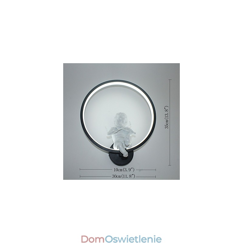 Nowoczesna lampa ścienna kreatywna osobowość lampa designerska anioł dekoracja lampa aluminiowa zintegrowana lampa ścienna korytarzowa