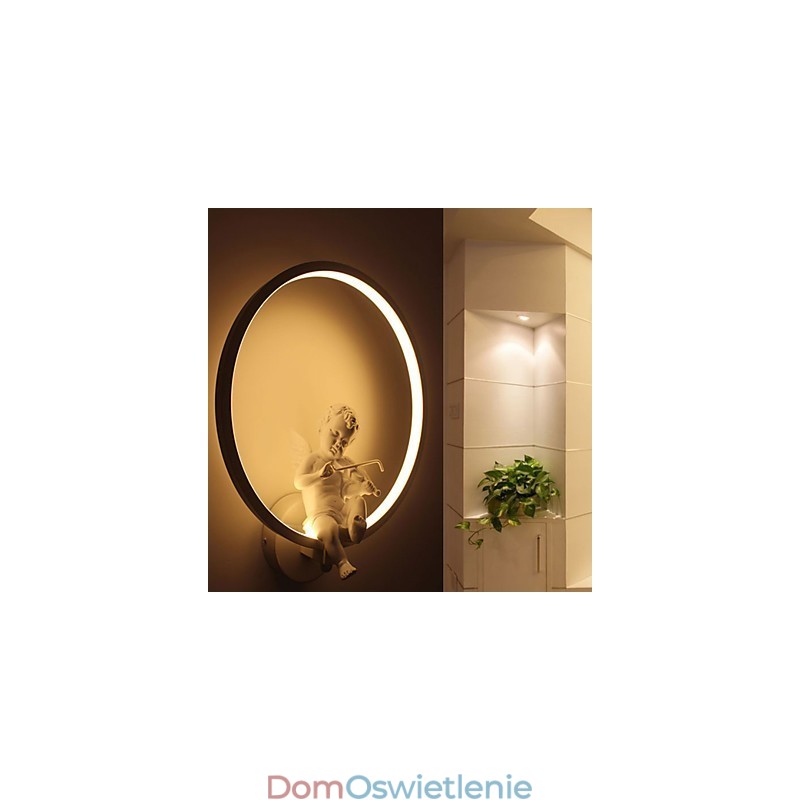Nowoczesna lampa ścienna kreatywna osobowość lampa designerska anioł dekoracja lampa aluminiowa zintegrowana lampa ścienna korytarzowa
