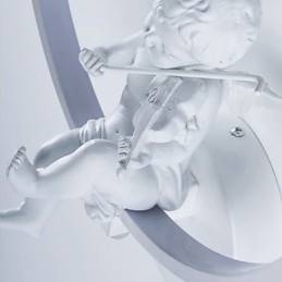 Nowoczesna lampa ścienna kreatywna osobowość lampa designerska anioł dekoracja lampa aluminiowa zintegrowana lampa ścienna korytarzowa
