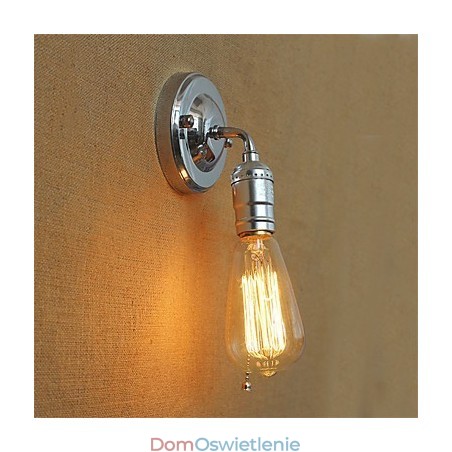 Retro Loft Edison Kinkiet Sypialnia Kinkiety Do Domu Góra Dół Rustykalny Industrial Pojedyncza Głowica Korytarz Pokój Dzienny Mini Dekoracja Ścienna