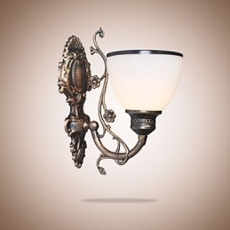 Prosta amerykańska lampa ścienna Lampa nocna Salon Dekoracyjna lampa Kute żelazo Europejski styl Kreatywna lampa ścienna