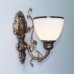 Prosta amerykańska lampa ścienna Lampa nocna Salon Dekoracyjna lampa Kute żelazo Europejski styl Kreatywna lampa ścienna