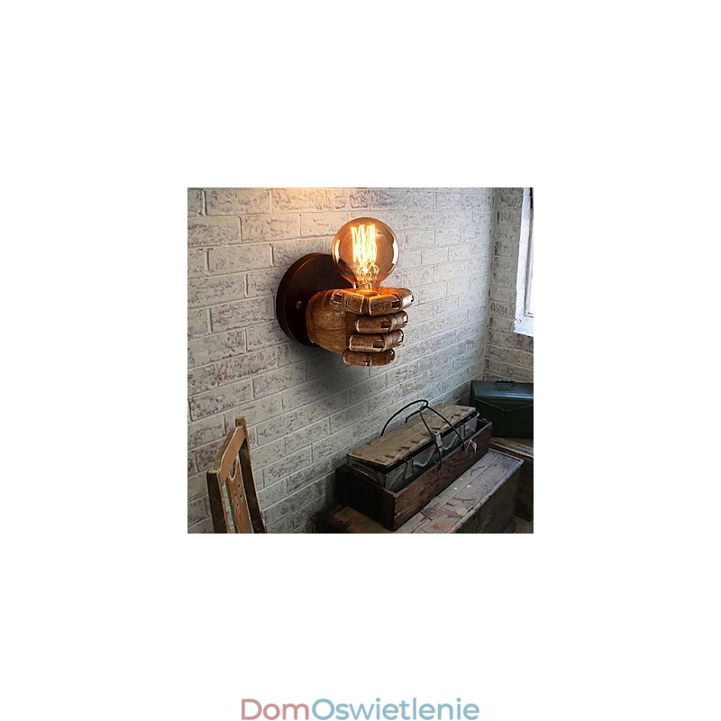 Kinkiet Loft Industrial Cafe Kinkiet z żywicy Lodge Antique Vintage Retro Malowanie Cecha dla Mini Styl Ambient Light Kinkiety Ścienne Światło