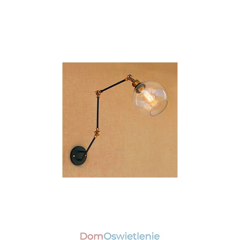 Rustykalny domek chromowany Cecha dla lampy ściennej z ramieniem obrotowym