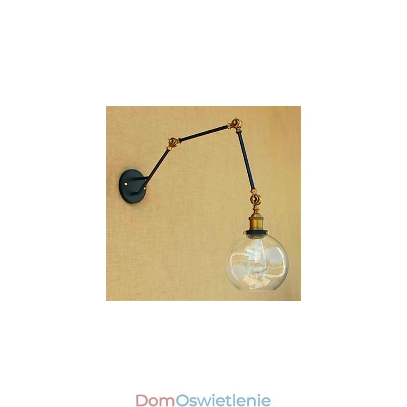 Rustykalny domek chromowany Cecha dla lampy ściennej z ramieniem obrotowym
