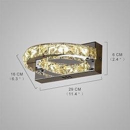 Zintegrowana nowoczesna współczesna funkcja malowania dla kryształowych kinkietów ściennych Ambient Light Wall Light