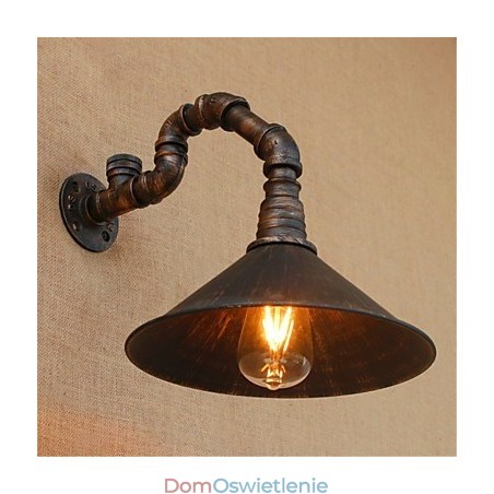 Rustykalny domek wiejski, wykończenie w kolorze czarnym oksydowanym dla kinkietów ściennych z oświetleniem otoczenia Rustykalny domek wiejski, wykończenie w kolorze czarnym oksydowanym dla kinkietów ściennych z oświetleniem otoczenia