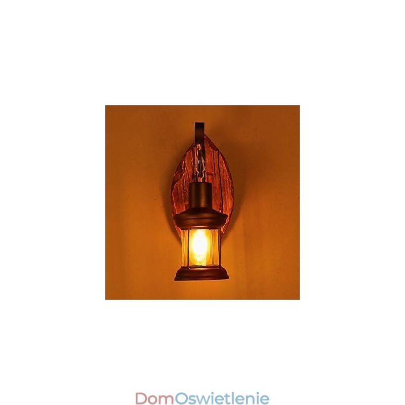 Pojedyncza głowica przemysłowa Vintage Retro drewniana metalowa malowana lampa ścienna do domu hotelowego korytarza dekoracja ścienna
