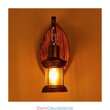 Pojedyncza głowica przemysłowa Vintage Retro drewniana metalowa malowana lampa ścienna do domu hotelowego korytarza dekoracja ścienna Pojedyncza głowica przemysłowa Vintage Retro drewniana metalowa malowana lampa ścienna do domu hotelowego korytarza dekoracja ścienna