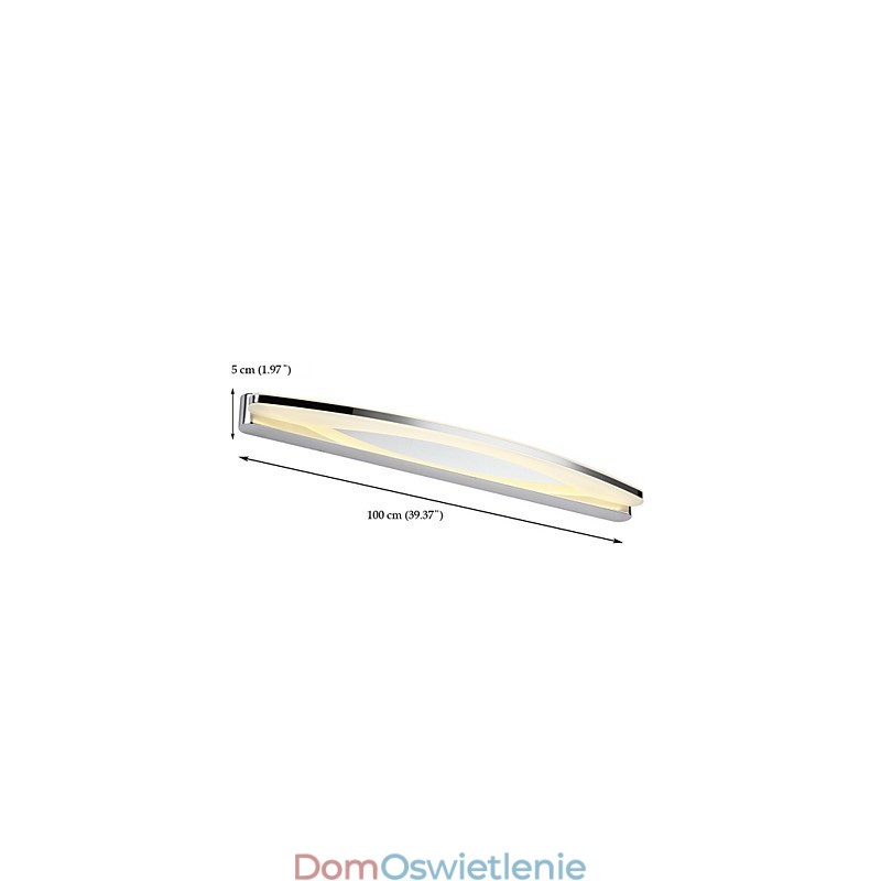 Super długie nowoczesne oświetlenie łazienkowe współczesne metalowe kinkiet