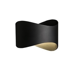Nowoczesne, współczesne wykończenie z czarnego tlenku dla kinkietów ściennych w stylu mini Ambient Light