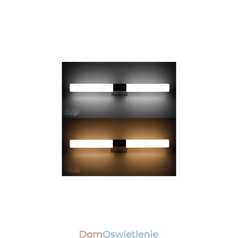 Wysokiej jakości lampa lustrzana do łazienki 85 265V ze stali nierdzewnej i akrylu, oświetlenie ścienne do makijażu