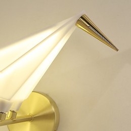 Nowoczesna, współczesna nowość, vintage, galwanizowana cecha dla miniaturowych kinkietów ściennych z oświetleniem otoczenia