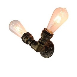 Kinkiet Kinkiety Ścienne Żelazo Ścienne Lampy Głupi Czarny Miecz Świetlny Lampa Na Ścianie