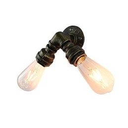 Kinkiet Kinkiety Ścienne Żelazo Ścienne Lampy Głupi Czarny Miecz Świetlny Lampa Na Ścianie