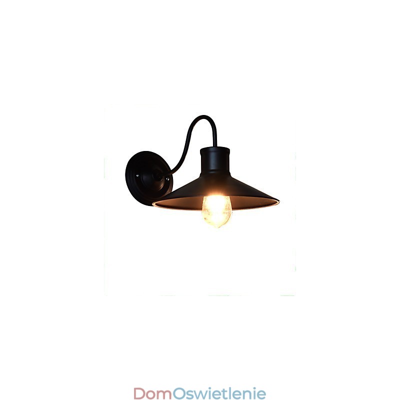 Kinkiet Kinkiety ścienne Żelazo ścienne Lampa ścienna Głupia czarna lampa miecza świetlnego na ścianie