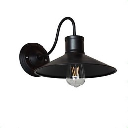 Kinkiet Kinkiety ścienne Żelazo ścienne Lampa ścienna Głupia czarna lampa miecza świetlnego na ścianie