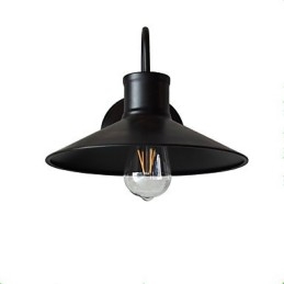 Kinkiet Kinkiety ścienne Żelazo ścienne Lampa ścienna Głupia czarna lampa miecza świetlnego na ścianie
