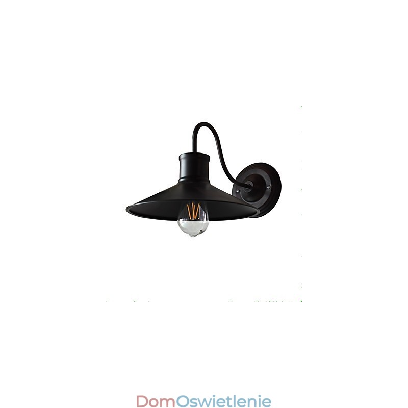 Kinkiet Kinkiety ścienne Żelazo ścienne Lampa ścienna Głupia czarna lampa miecza świetlnego na ścianie