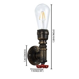 Rustykalny domek Tradycyjny Klasyczny antyczny mosiądz Cecha dla Ambient Light Kinkiety Ścienne Lampa Ścienna