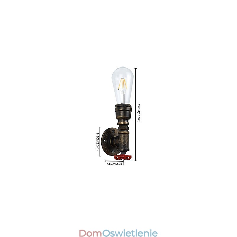 Rustykalny domek Tradycyjny Klasyczny antyczny mosiądz Cecha dla Ambient Light Kinkiety Ścienne Lampa Ścienna