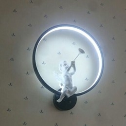 Nordic Modern Minimalist Kinkiet Sypialnia Dekoracyjne Światła Produkty Aluminiowe Lampy Anioły Korytarze Kinkiety