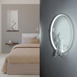 Nordic Modern Minimalist Kinkiet Sypialnia Dekoracyjne Światła Produkty Aluminiowe Lampy Anioły Korytarze Kinkiety