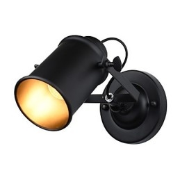 Malowana stalowa lampa ścienna Dumb Black American Coffee Decoration Retro lampa ścienna Lightsaber Lamp na ścianie