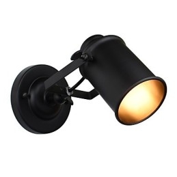 Malowana stalowa lampa ścienna Dumb Black American Coffee Decoration Retro lampa ścienna Lightsaber Lamp na ścianie