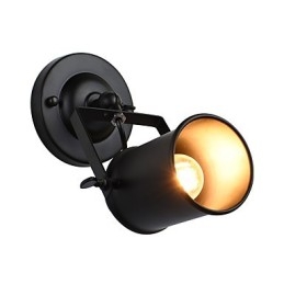 Malowana stalowa lampa ścienna Dumb Black American Coffee Decoration Retro lampa ścienna Lightsaber Lamp na ścianie