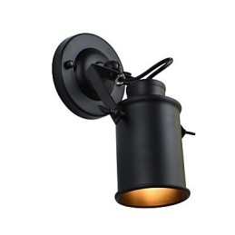 Malowana stalowa lampa ścienna Dumb Black American Coffee Decoration Retro lampa ścienna Lightsaber Lamp na ścianie